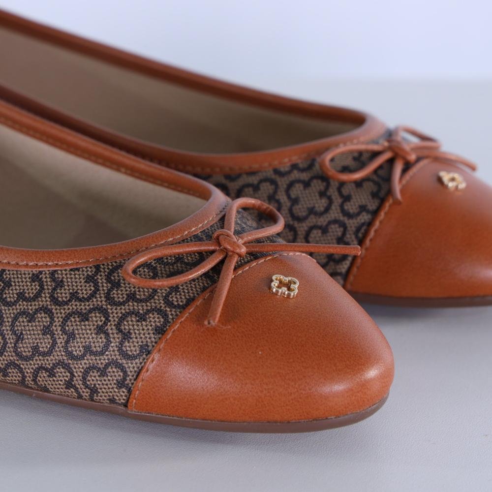 Sapatilha Feminina Capodarte com Laço 4019025 Monograma Monograma 4