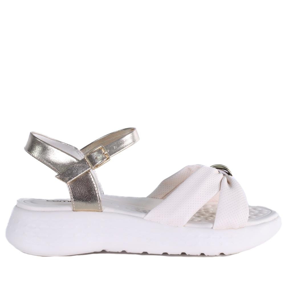 Sandália Feminina Comfortflex Casual 25-47403 Coconut