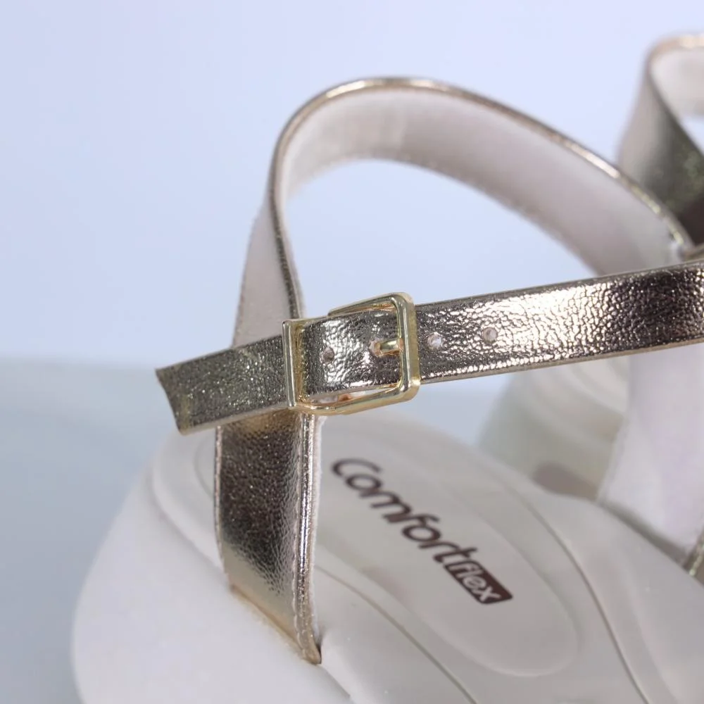 Sandália Feminina Comfortflex Casual 25-47403 Coconut Branco 5