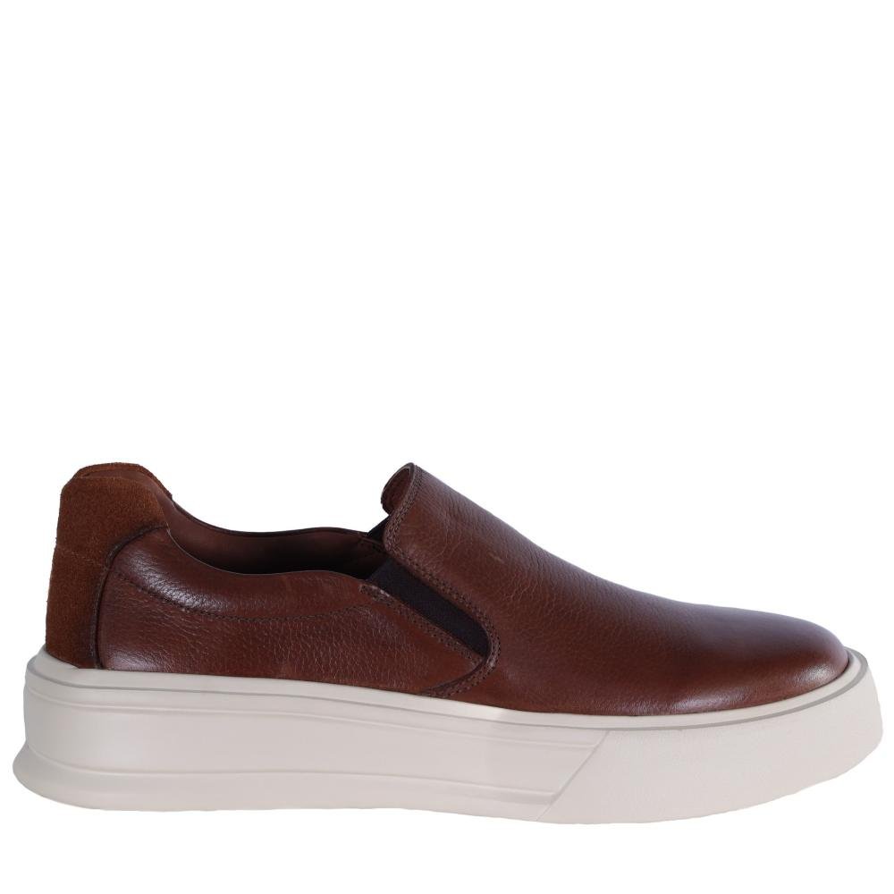 Tênis Masculino Zariff Slip On Bea005 Tan Marrom 1