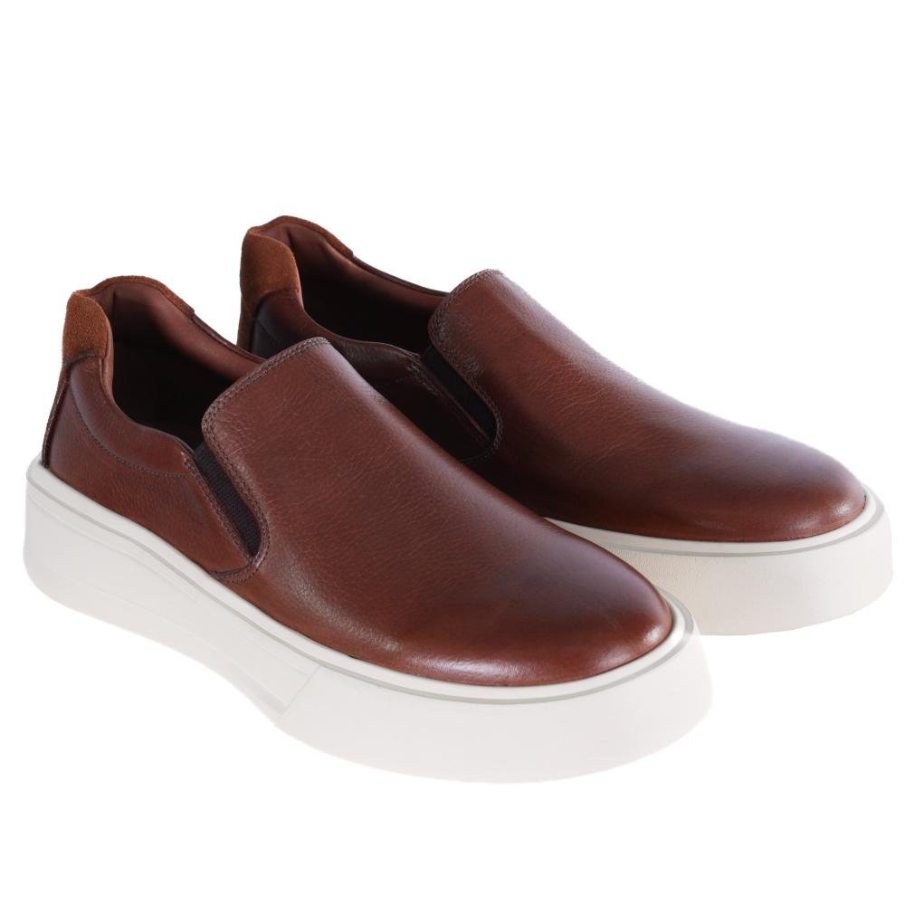 Tênis Masculino Zariff Slip On Bea005 Tan Marrom 3