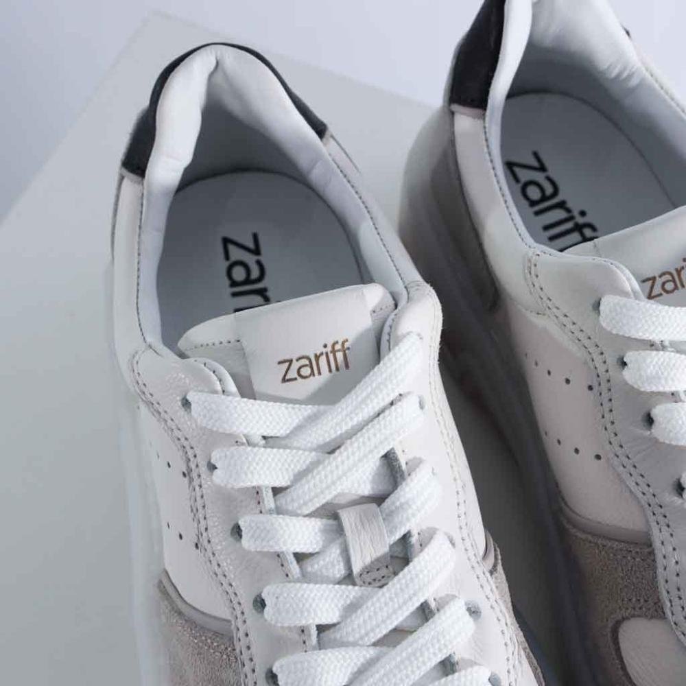 Tênis Masculino Casual Zariff Rck029 Cinza Bege/Cinza 4