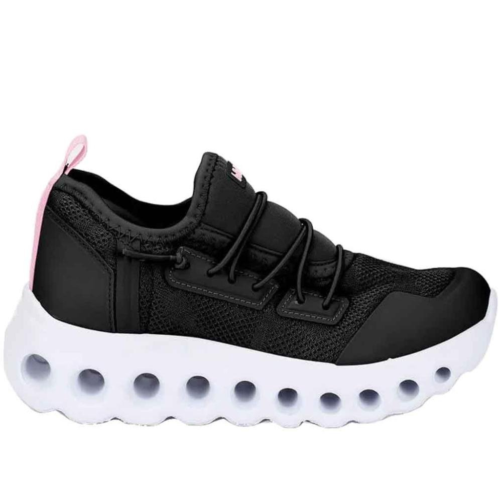 Tênis Infantil Feminino Bibi Roller Celebration 1270017  Preto/Rosa