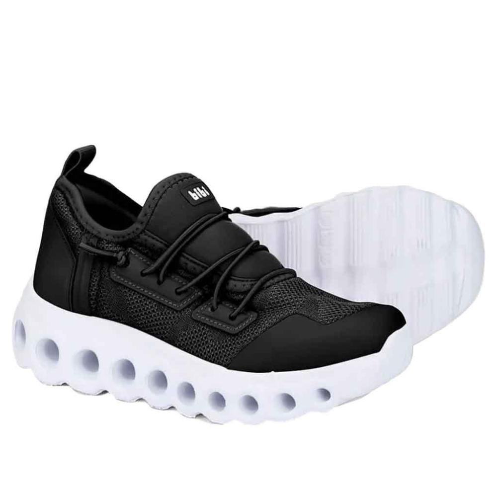 Tênis Infantil Bibi com Solado Bubble 1270007. Preto Preto 4