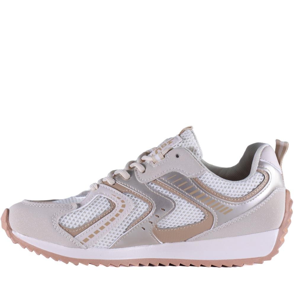 Tênis Feminino SNK Ramarim 25-95132 (Natural/Coconut) Branco/Prata/Bege 3