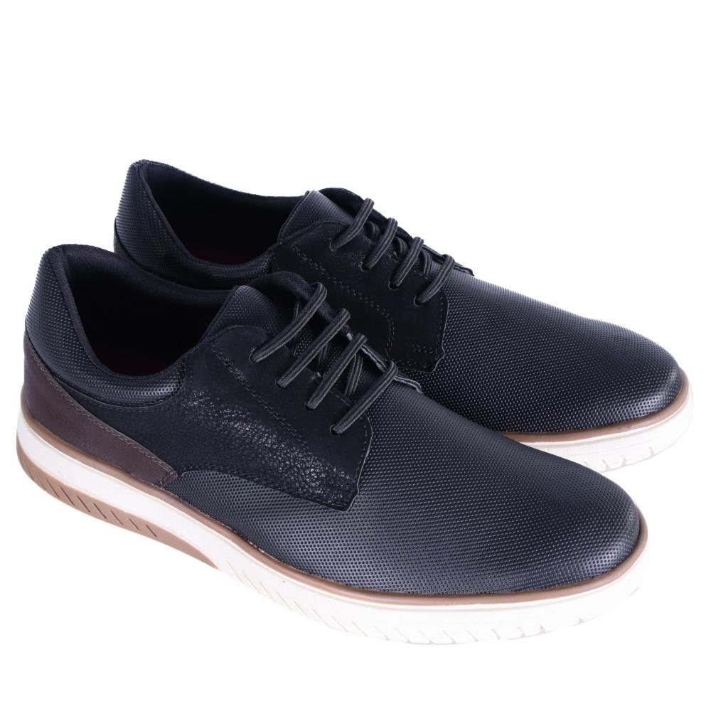 Sapatênis Masculino Zariff Texturizado Challenger 11.006 Preto Preto 3