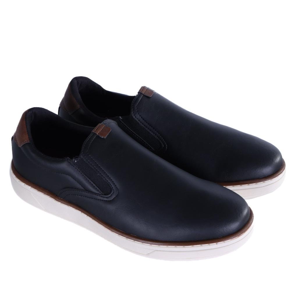 Sapatênis Masculino Zariff Slip-On 12.002 Preto Preto 3