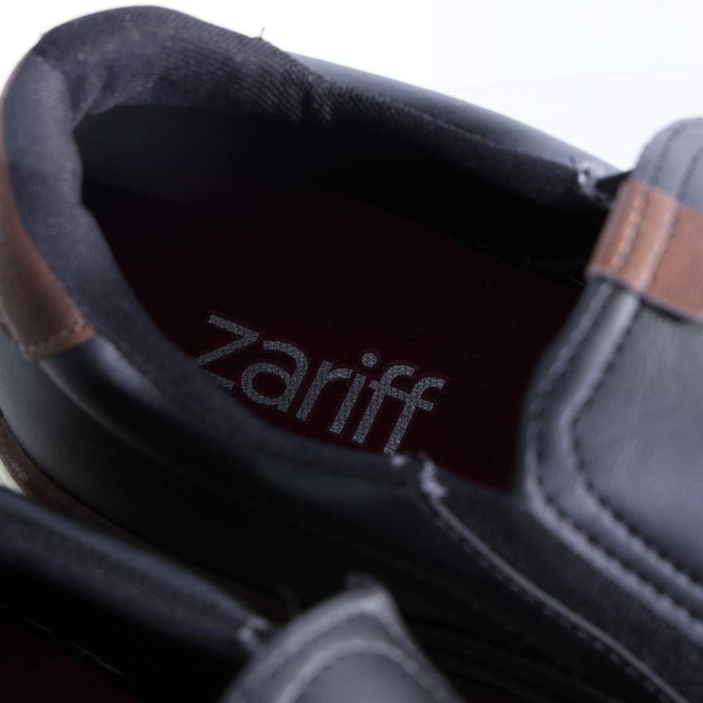 Sapatênis Masculino Zariff Slip-On 12.002 Preto Preto 4