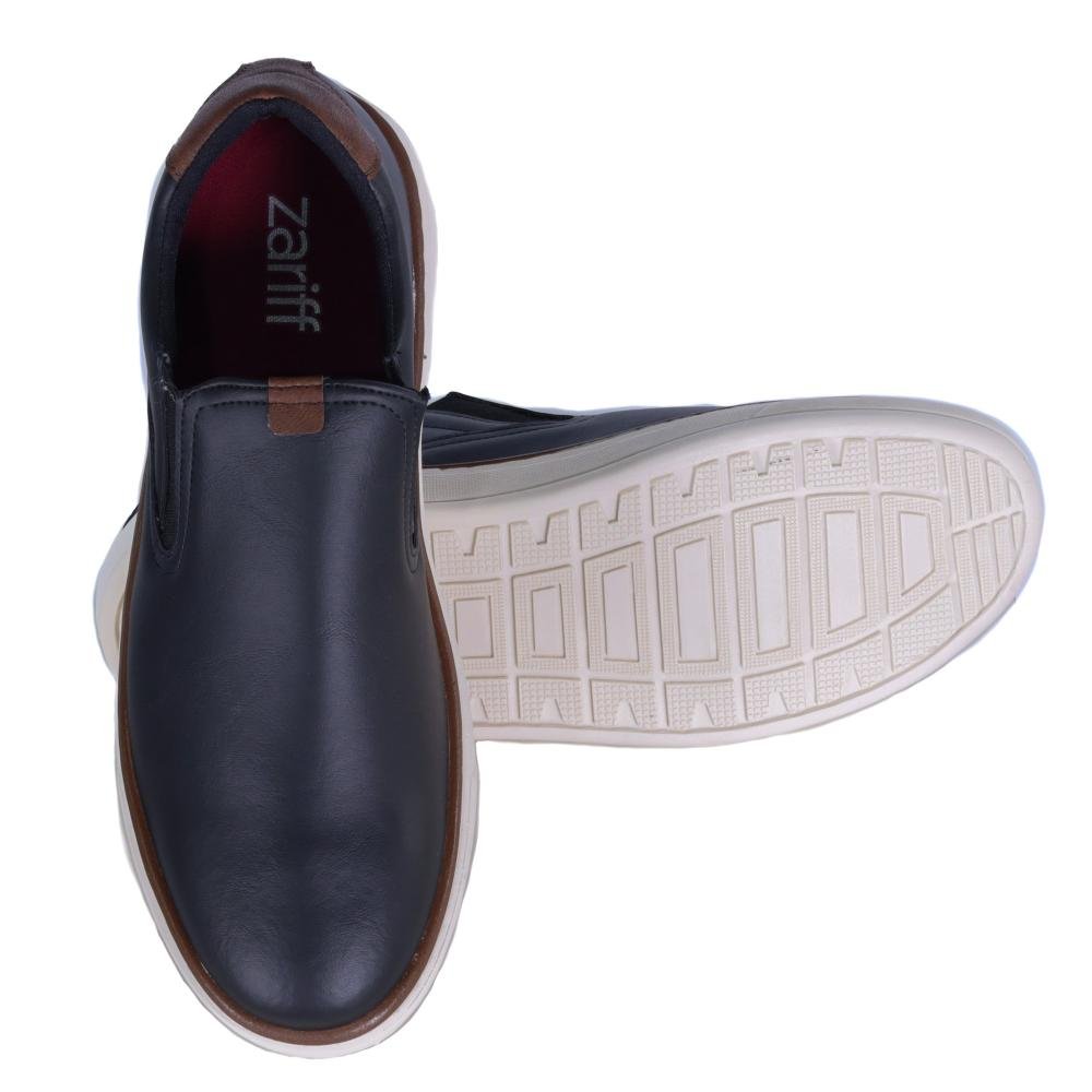Sapatênis Masculino Zariff Slip-On 12.002 Preto Preto 5