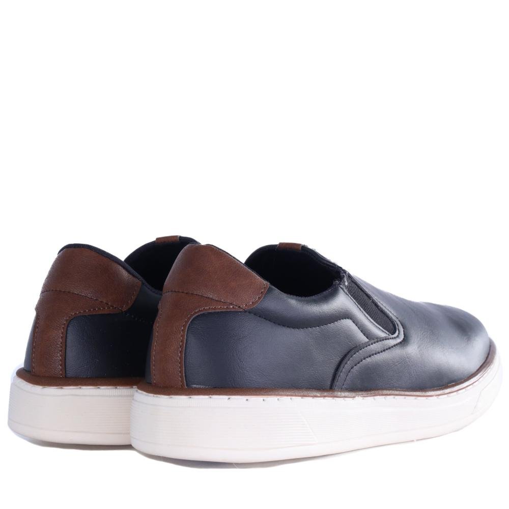 Sapatênis Masculino Zariff Slip-On 12.002 Preto Preto 6