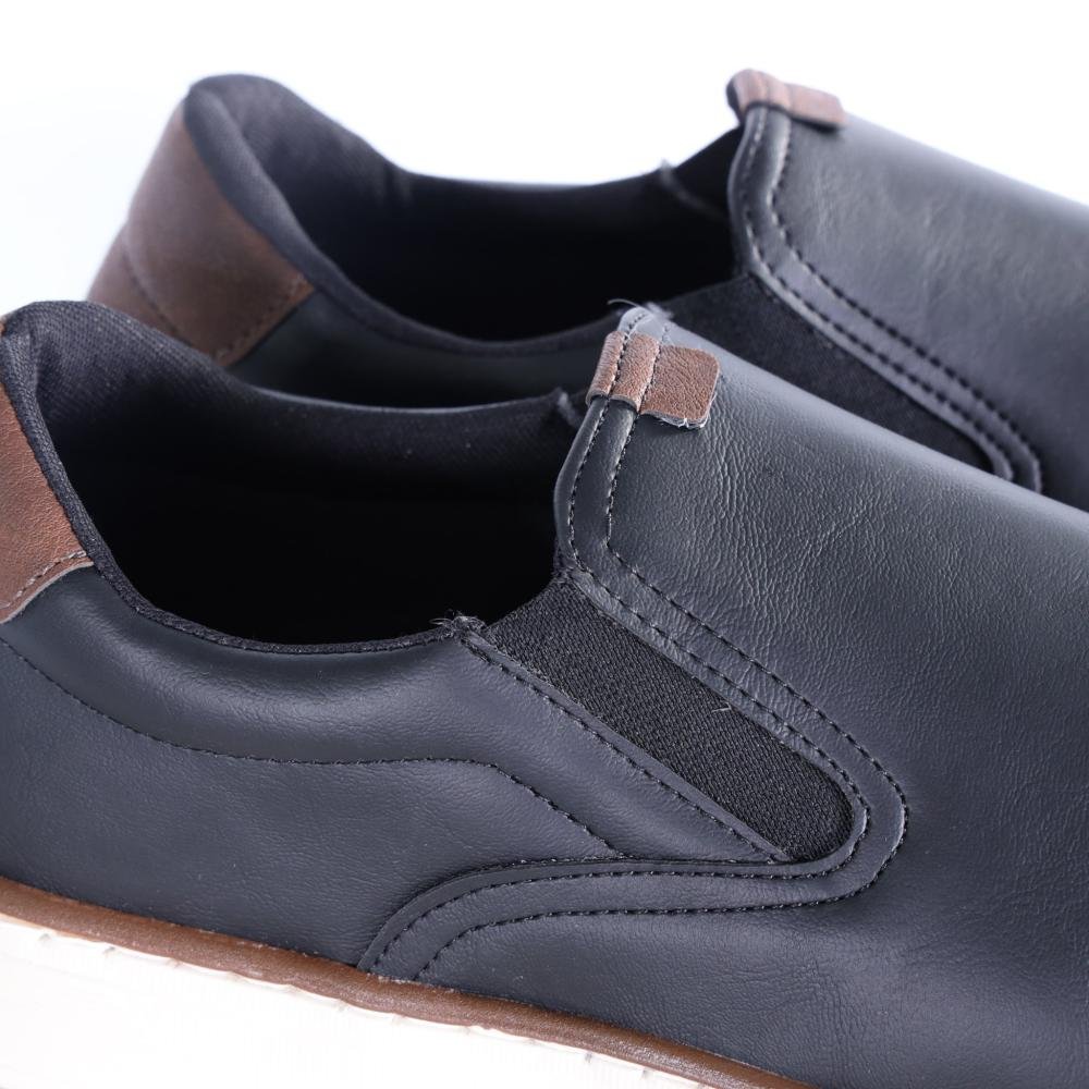 Sapatênis Masculino Zariff Slip-On 12.002 Preto Preto 7