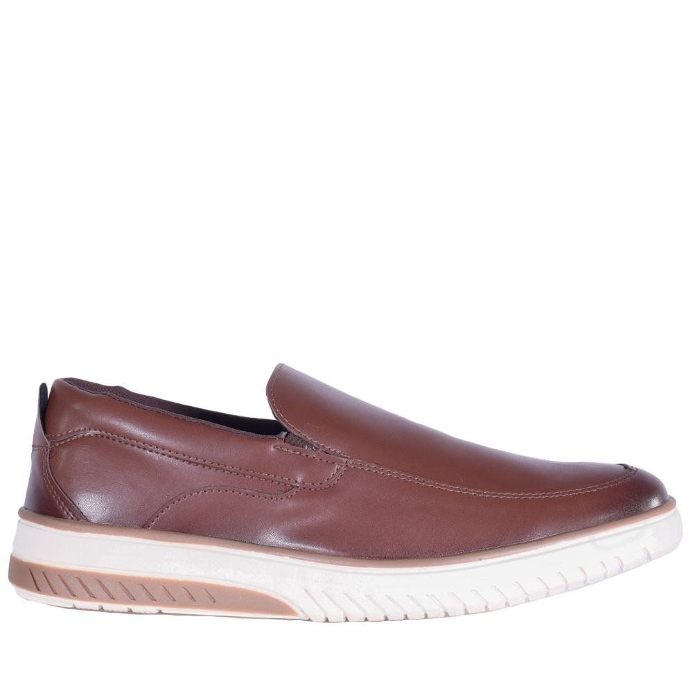 Sapato Masculino Zariff Slip-On 11.007 Caramelo Marrom 1