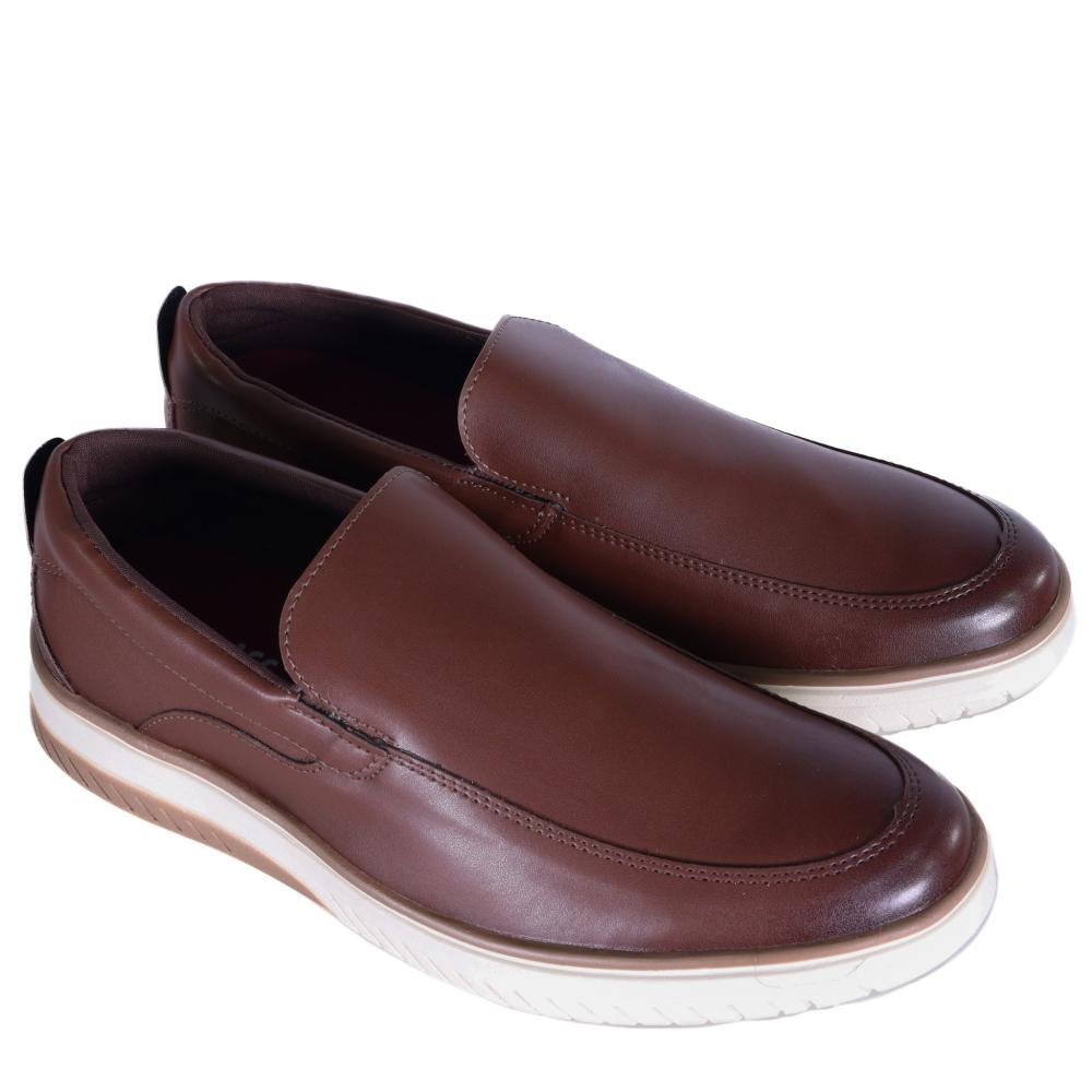 Sapato Masculino Zariff Slip-On 11.007 Caramelo Marrom 4