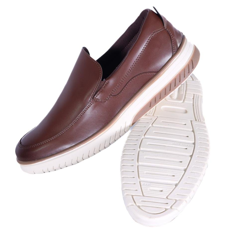 Sapato Masculino Zariff Slip-On 11.007 Caramelo Marrom 5
