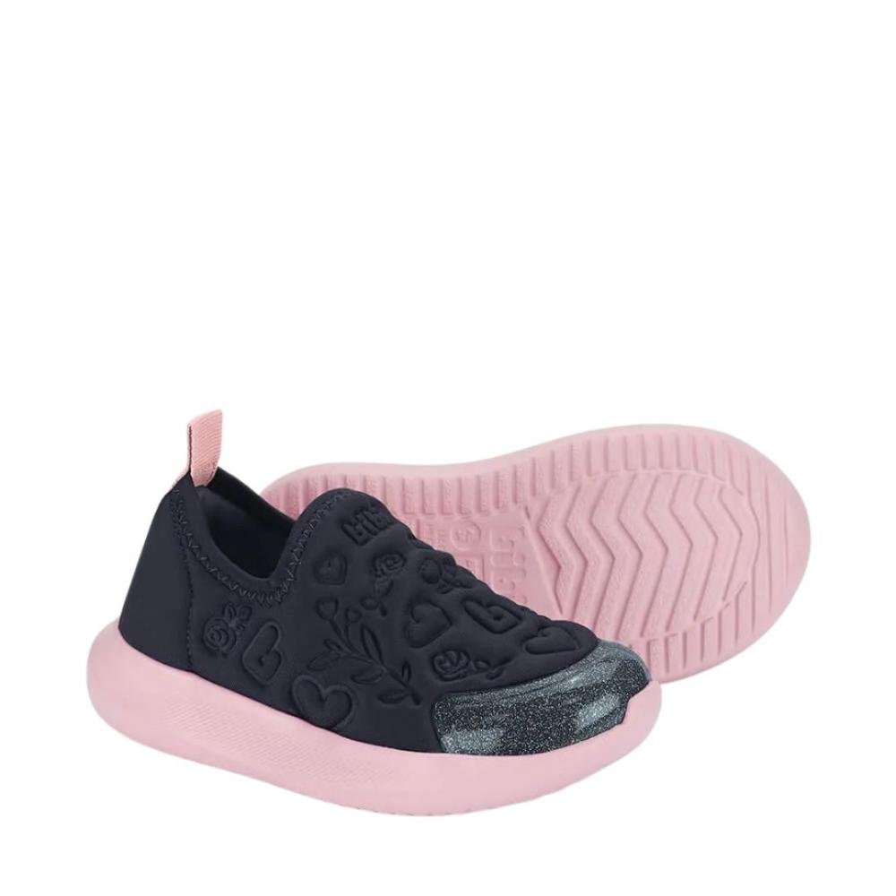 Tênis Infantil Bibi Menina 1232107 Marinho/Rosa Preto/Rosa 2