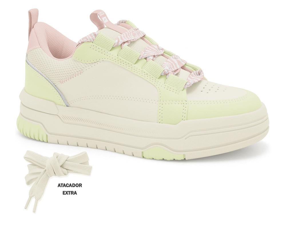 Tênis Feminino Chilli Beans Sneakers 2594601-1 Coconut Salvia Bege 2