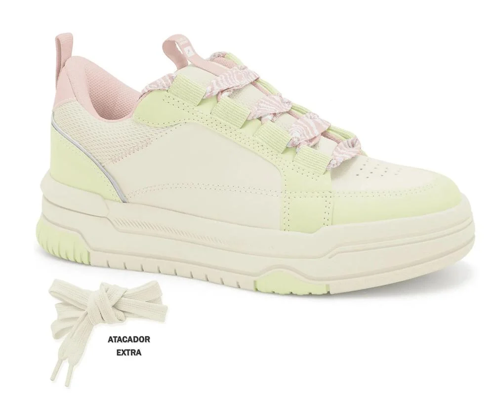 Tênis Feminino Chilli Beans Sneakers 2594601-1 Coconut Salvia Bege 3