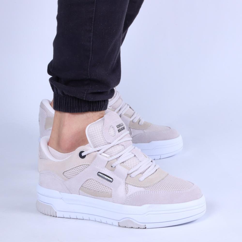 Tênis Masculino Chilli Beans Sneakers 2594665-1 Branco/Cinza Branco/Cinza 6