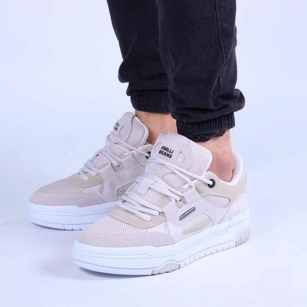 Tênis Masculino Chilli Beans Sneakers 2594665-1 Branco/Cinza Branco/Cinza 7