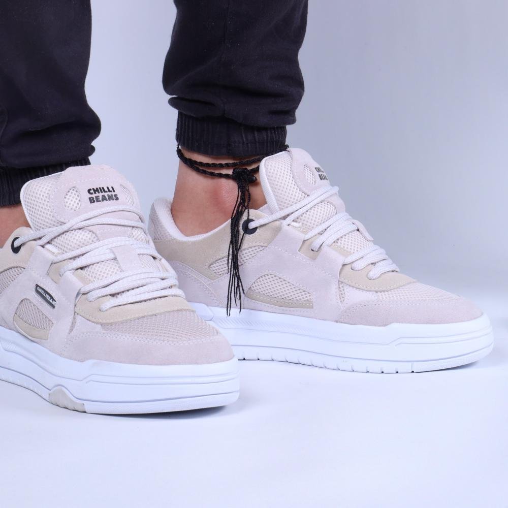 Tênis Masculino Chilli Beans Sneakers 2594665-1 Branco/Cinza Branco/Cinza 8