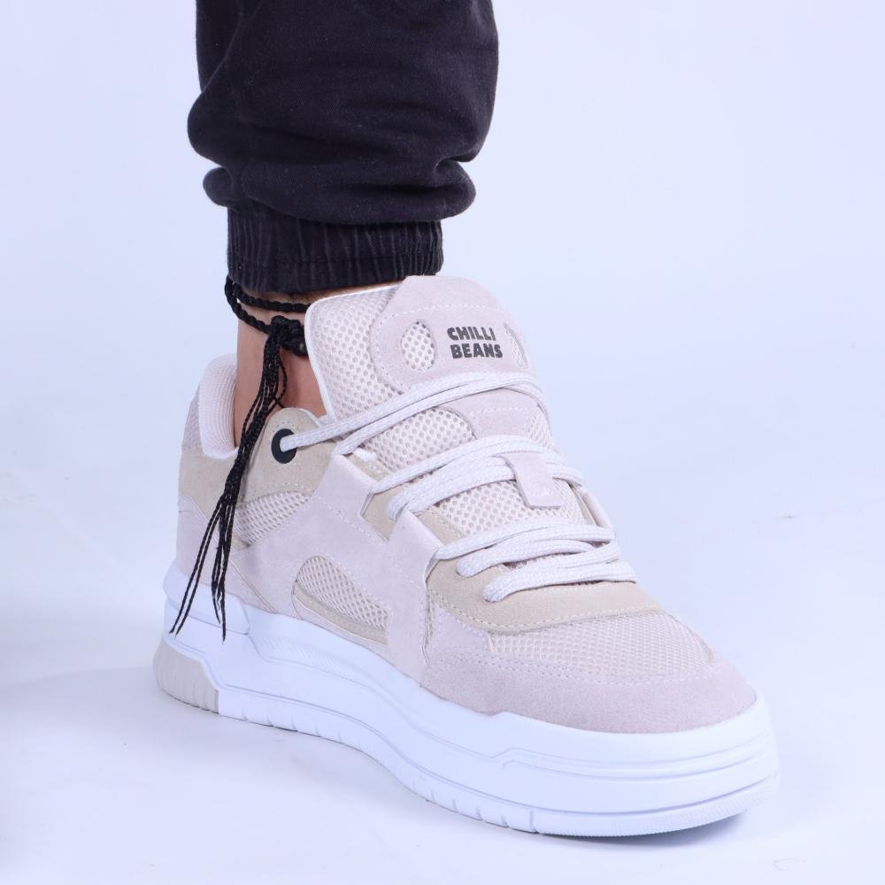 Tênis Masculino Chilli Beans Sneakers 2594665-1 Branco/Cinza Branco/Cinza 10
