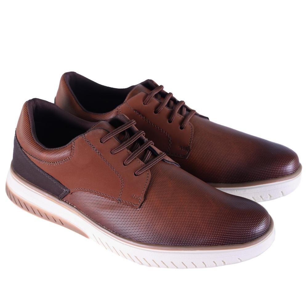 Sapatênis Masculino Zariff Texturizado Challenger 11.006 Marrom Marrom 3