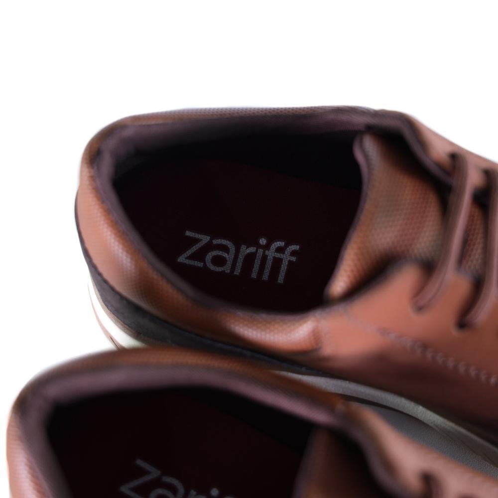 Sapatênis Masculino Zariff Texturizado Challenger 11.006 Marrom Marrom 5
