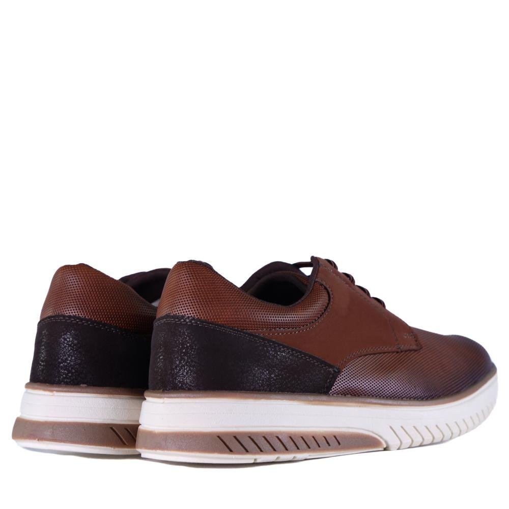 Sapatênis Masculino Zariff Texturizado Challenger 11.006 Marrom Marrom 6