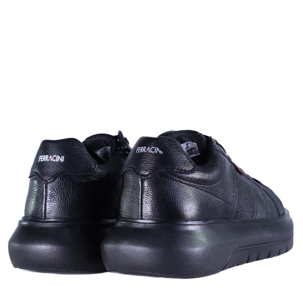Sapatênis Ferracini Masculino Plataforma 8288-695b Preto Preto 7