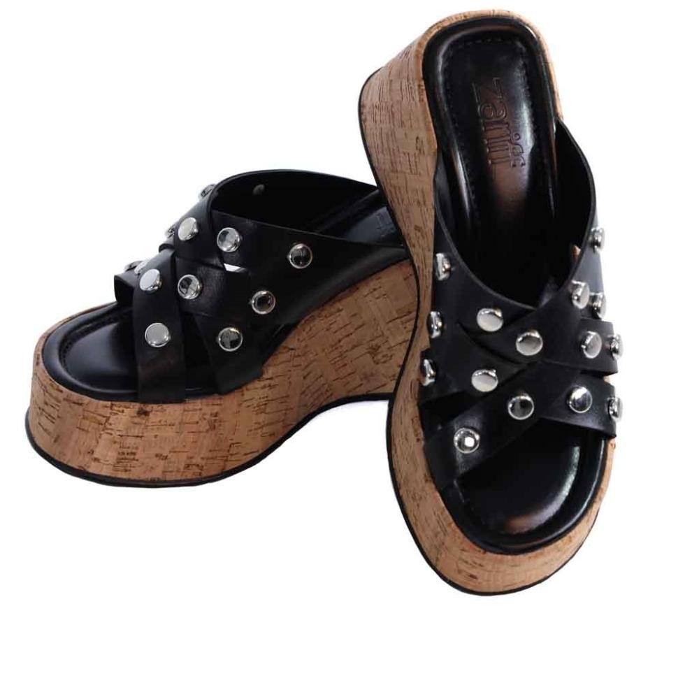 Tamanco Feminino Zariff com Plataforma 50450-91203 Preto Preto 4