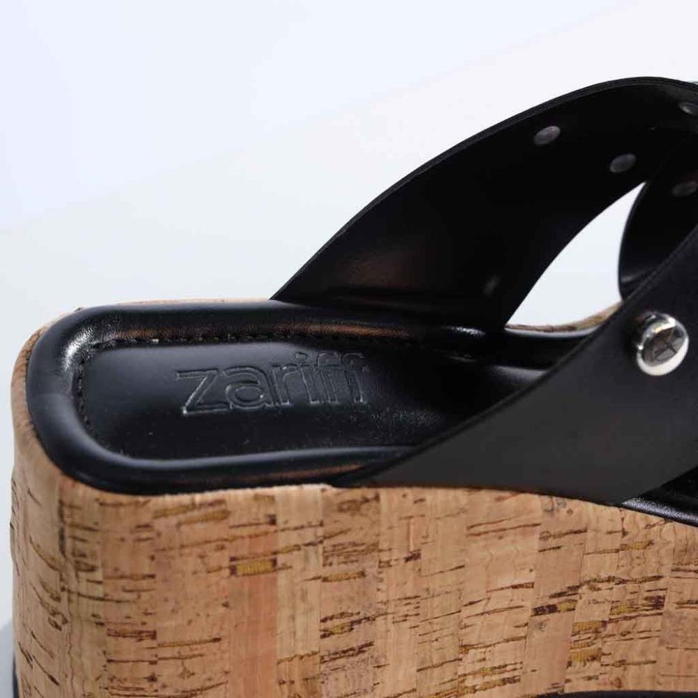 Tamanco Feminino Zariff com Plataforma 50450-91203 Preto Preto 5