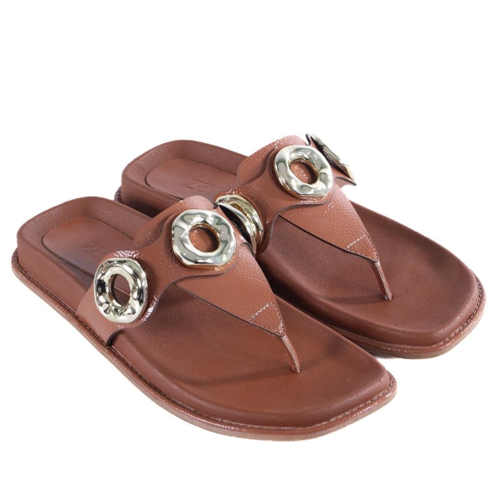 Papete Feminina Zariff 50471-90895 Caramelo Marrom 2