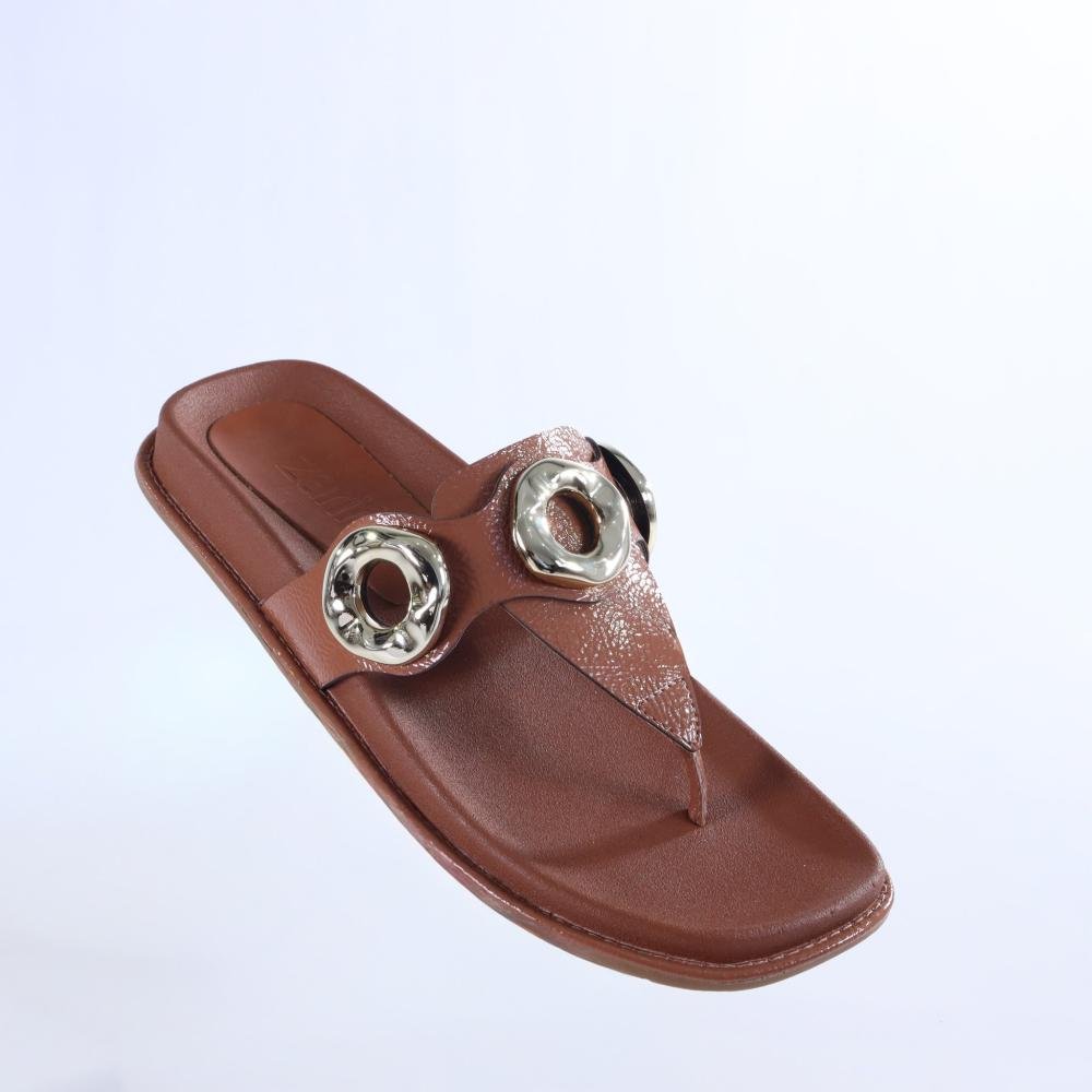 Papete Feminina Zariff 50471-90895 Caramelo Marrom 3