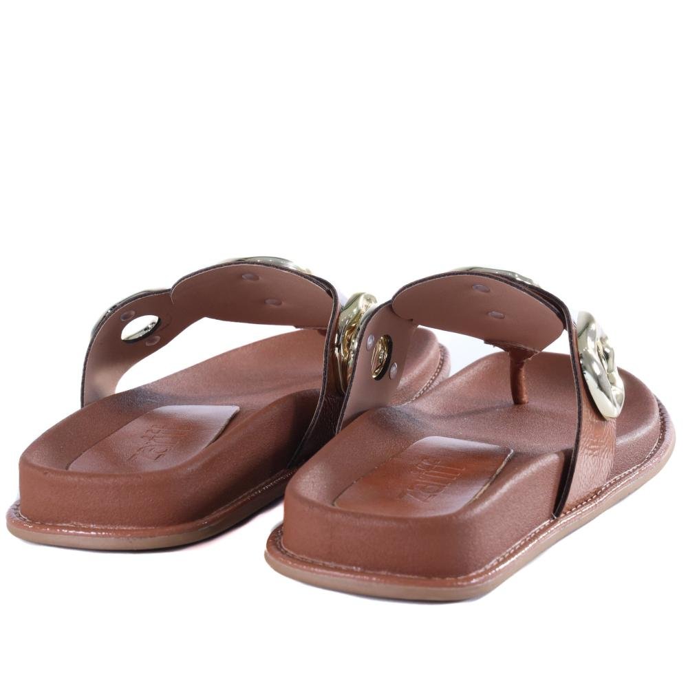 Papete Feminina Zariff 50471-90895 Caramelo Marrom 5