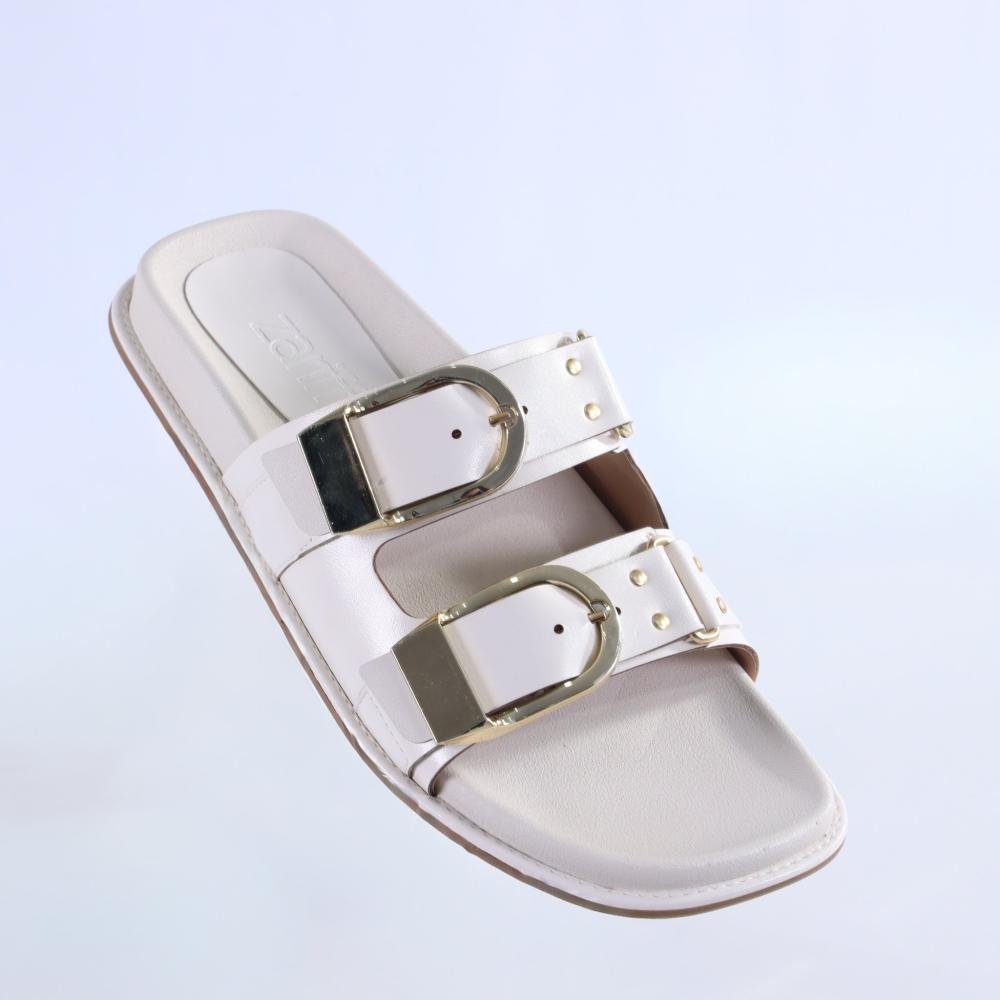 Papete Feminina Zariff com Maxi Fivelas 50471-90894 Off White Branco 3