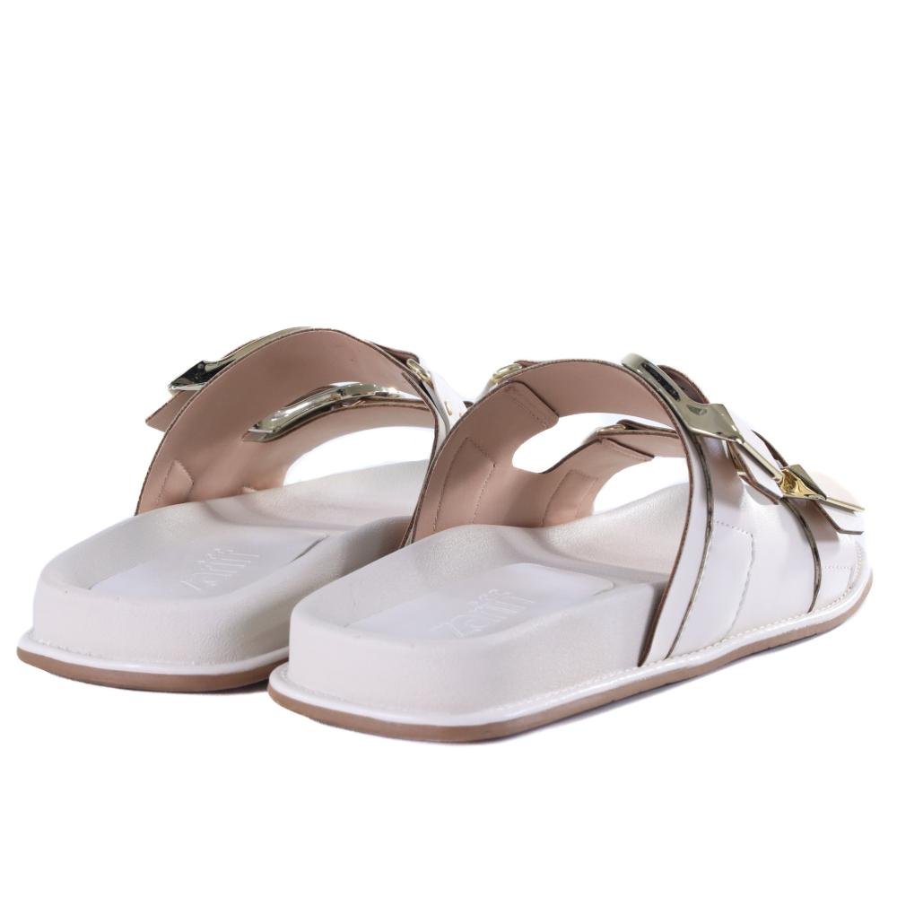 Papete Feminina Zariff com Maxi Fivelas 50471-90894 Off White Branco 5
