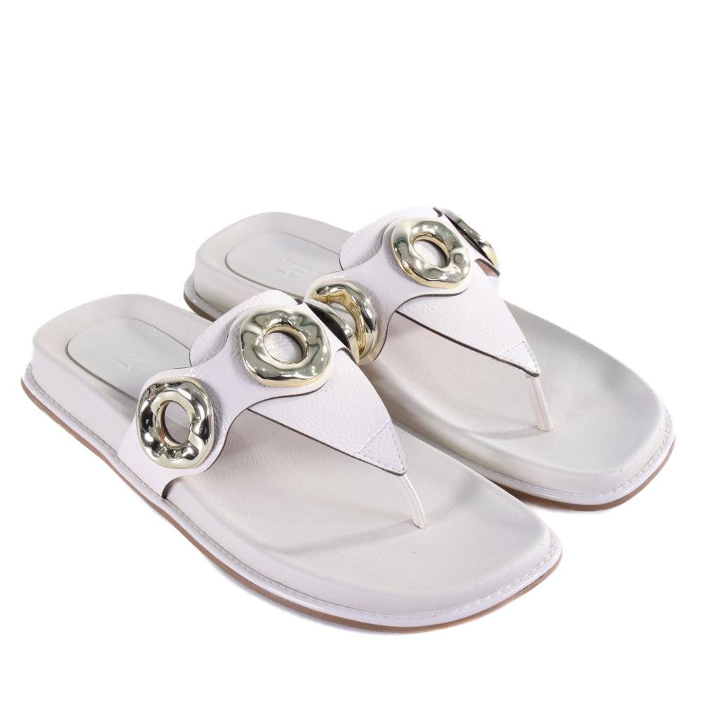 Papete Feminina Zariff 50471-90895 Off White Branco 2