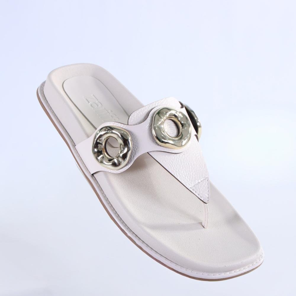 Papete Feminina Zariff 50471-90895 Off White Branco 3