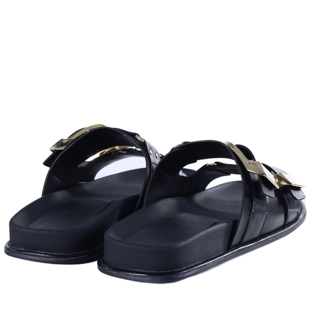 Papete Feminina Birk Zariff com Maxi Fivelas 50471-90894 Preto Preto 5