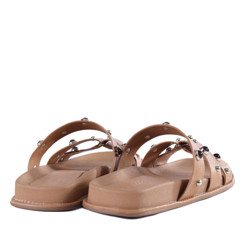 Papete Feminina Zariff com Aplicações 50471-90893 Palha Bege 5