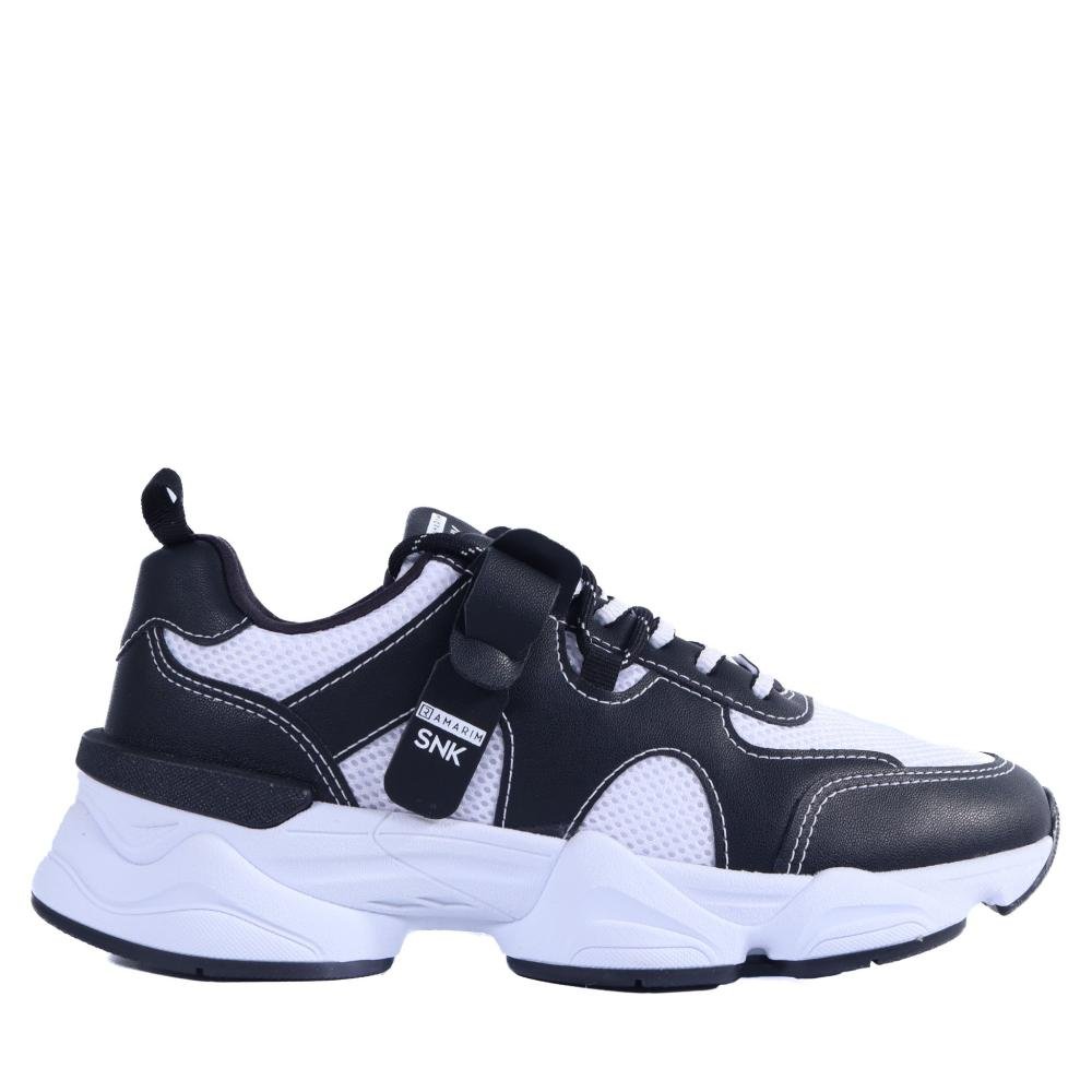 Tenis Ramarim SNK Feminino 25-90203 Preto/Branco Preto/Branco 1