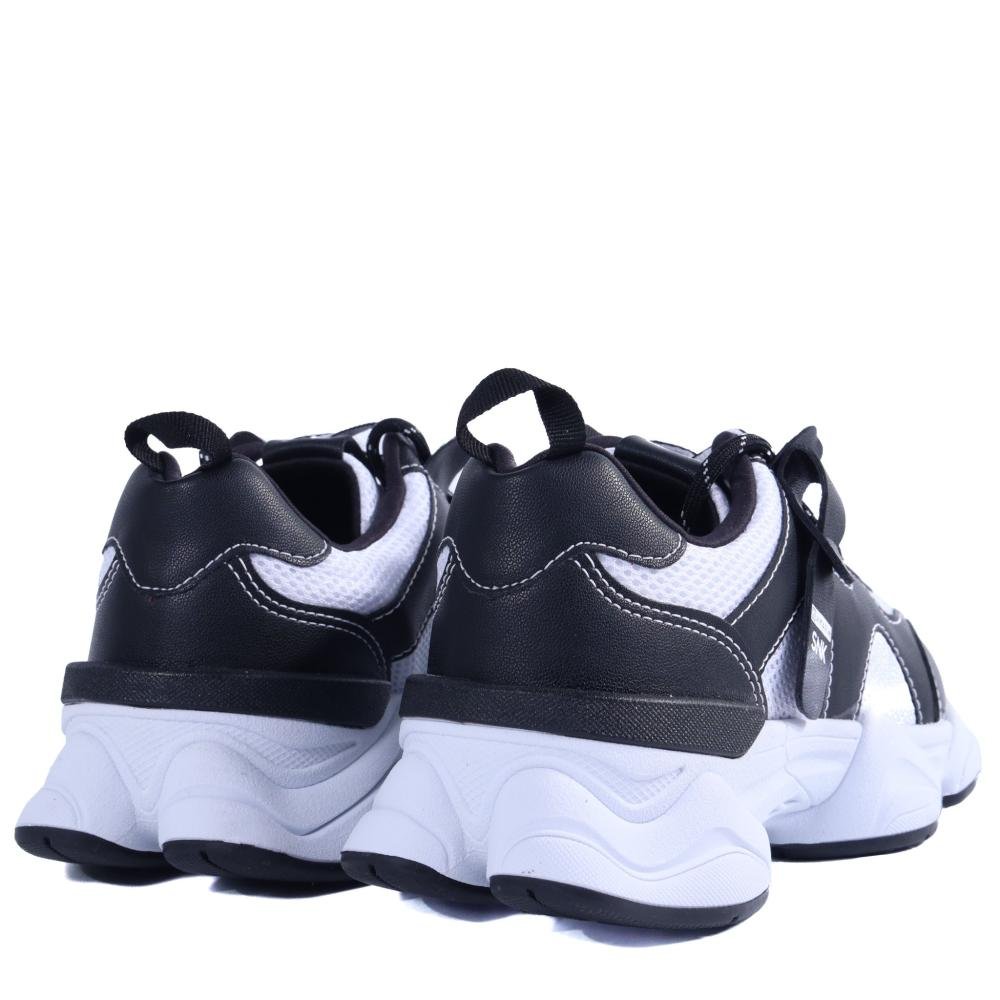 Tenis Ramarim SNK Feminino 25-90203 Preto/Branco Preto/Branco 5