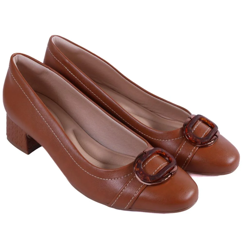 Sapato Feminino Comfortflex 25-98402 Toffe Marrom 3