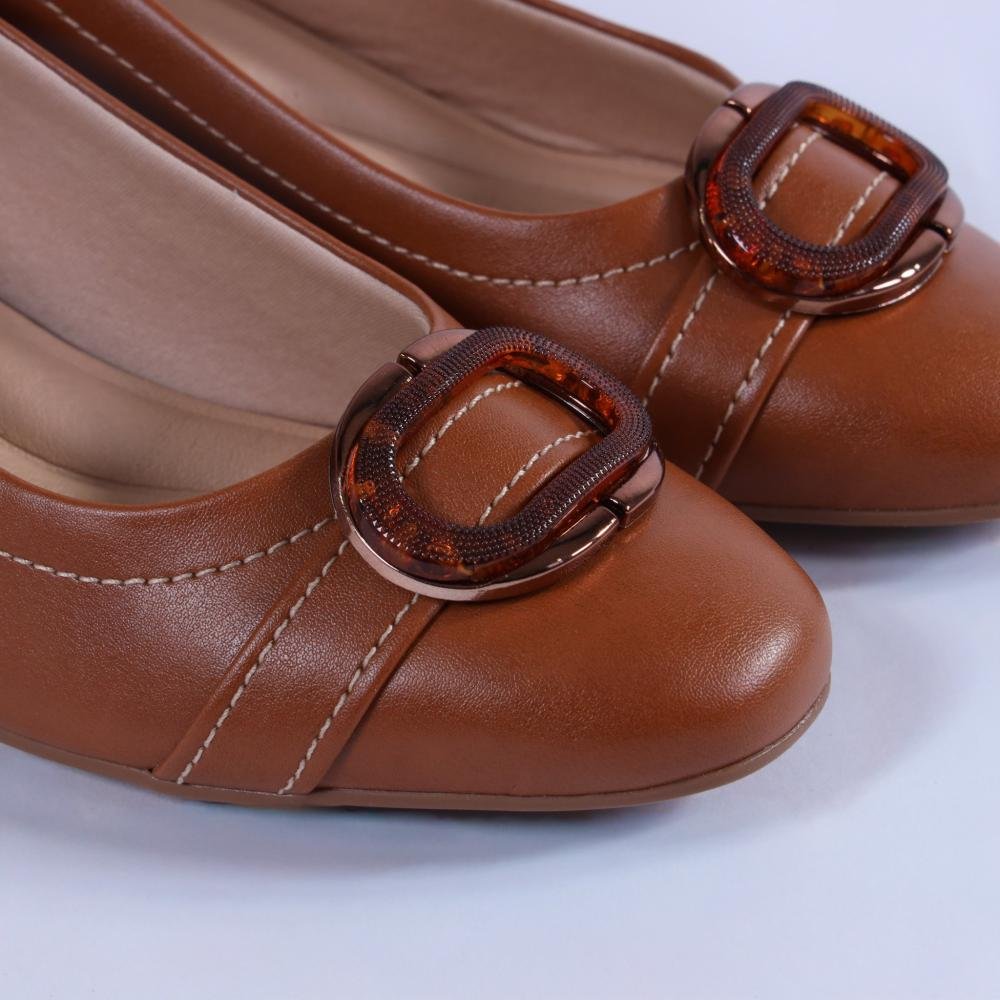 Sapato Feminino Comfortflex 25-98402 Toffe Marrom 4