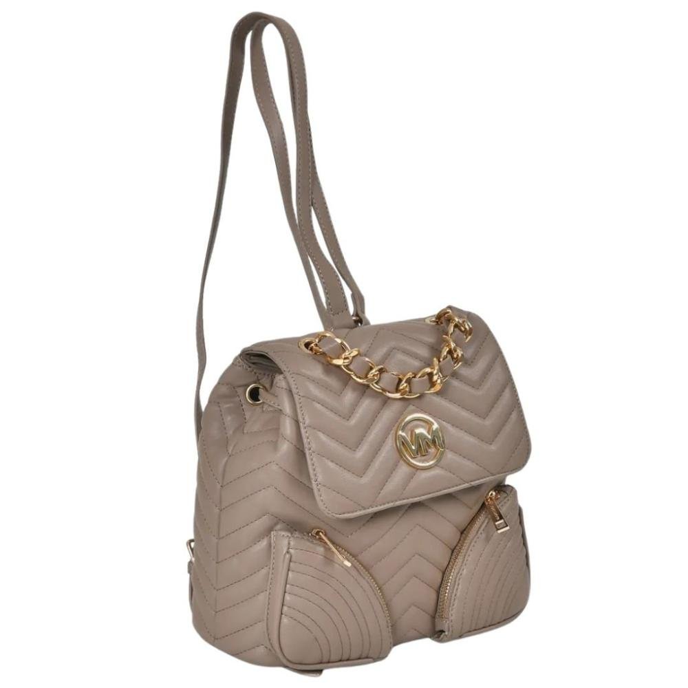 Bolsa Mochila Via Marte Feminina B2-603 Bege 2