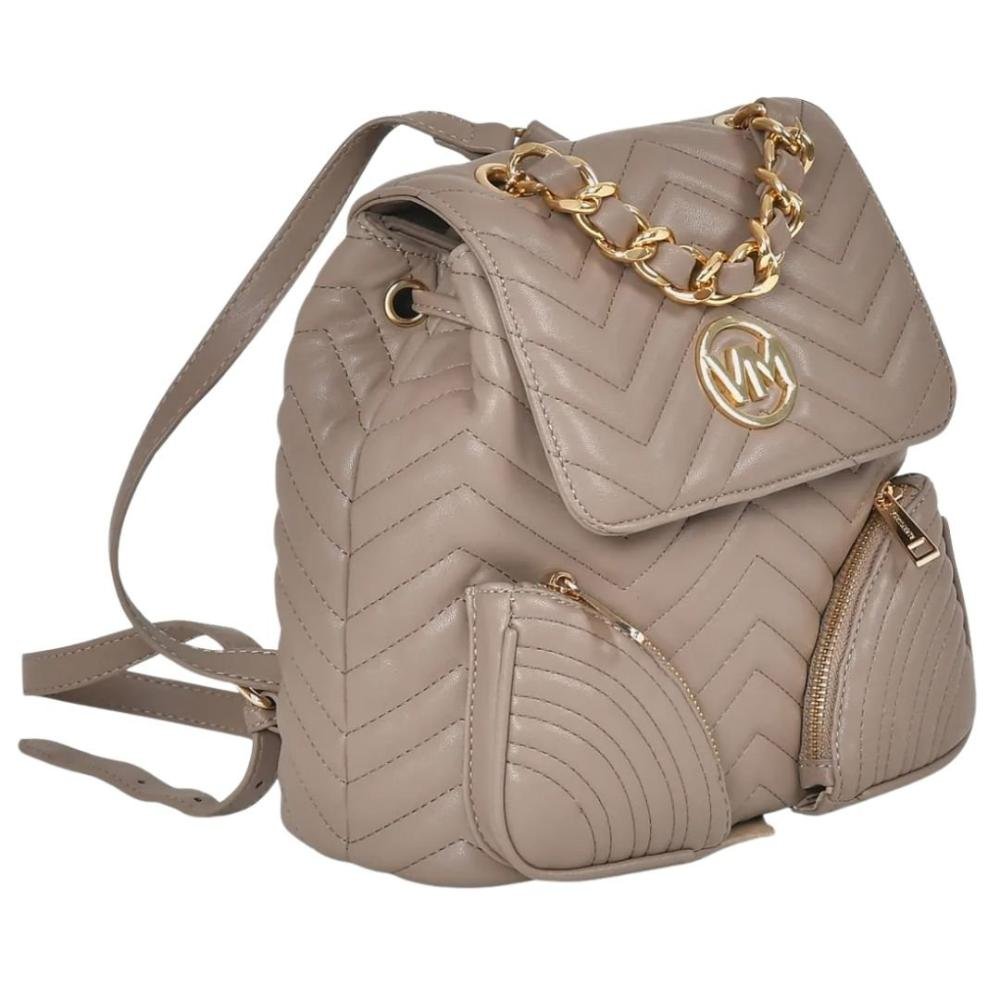 Bolsa Mochila Via Marte Feminina B2-603 Bege 3