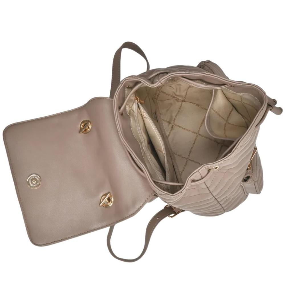Bolsa Mochila Via Marte Feminina B2-603 Bege 4