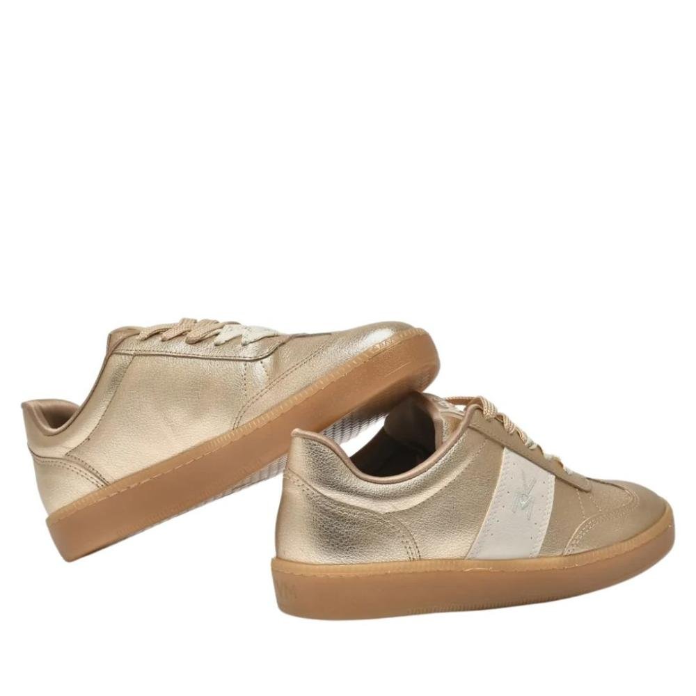 Tênis Via Marte Feminino Casual 213-010 Dourado/Creme Dourado/Creme 4