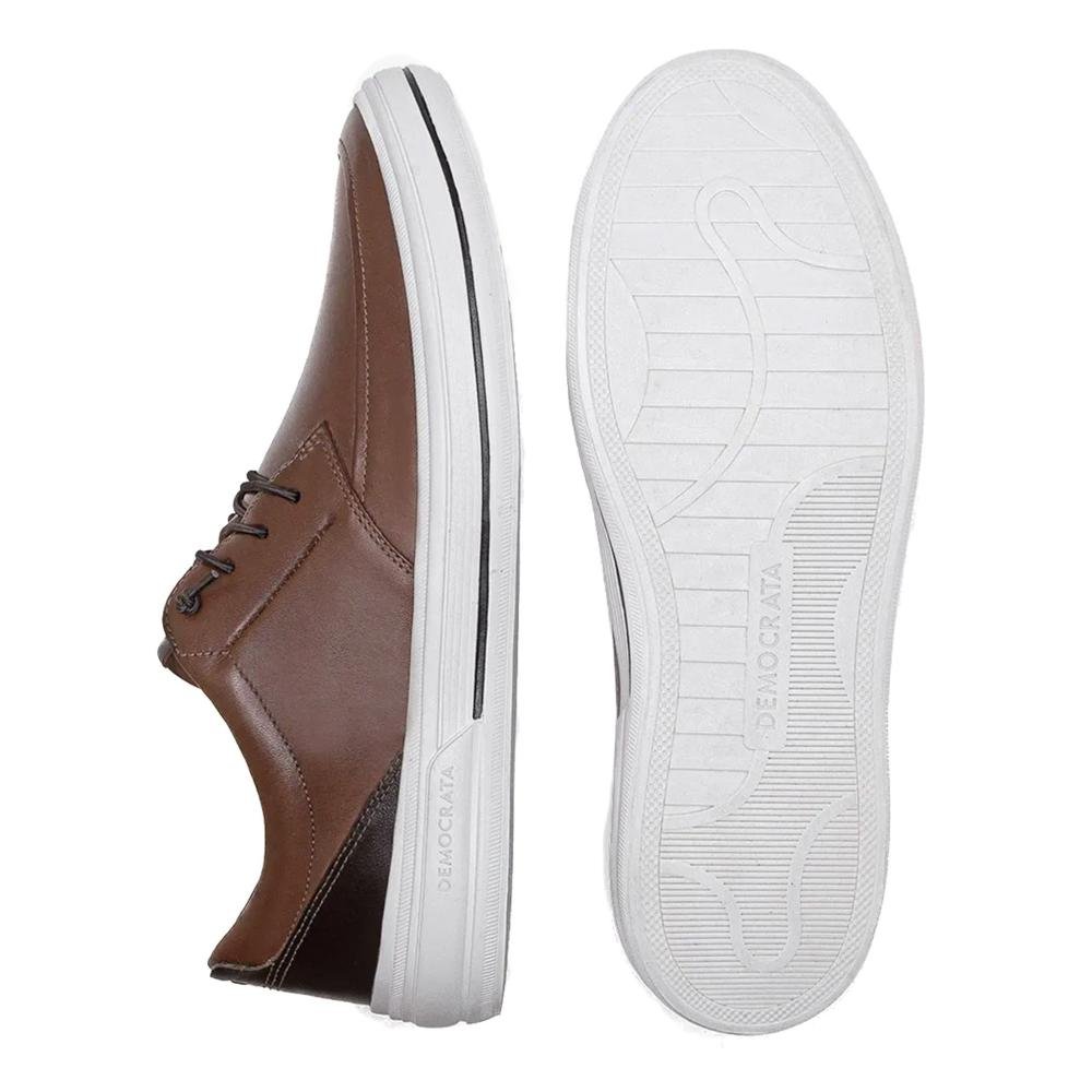 Tênis Masculino Clay Democrata 290302 Conhaque Conhaque 4