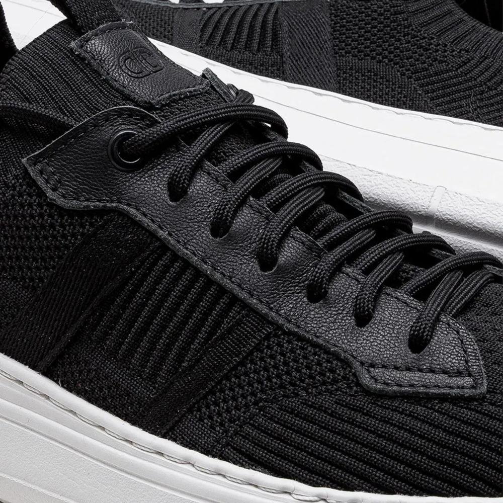 Tênis Masculino Democrata Joe Ultra Light Knit 526105 Preto Preto 3